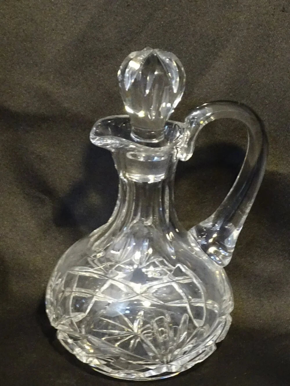 Lead Crystal Galway Signed Cruet